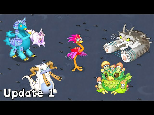 Mythical Island Evolution - Update 1-7 Full Songs (My Singing Monsters)