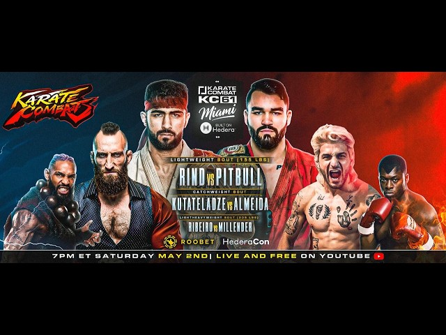 KARATE COMBAT 61 | FULL STREAM | Shahzaib Rind Vs Andre Ewell