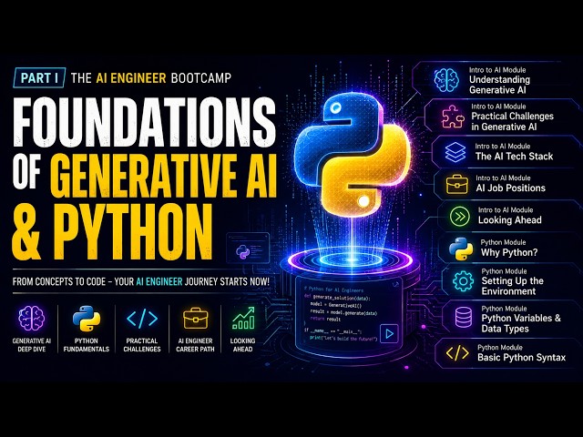🚀 How to Become an AI Engineer | Generative AI + Python Fundamentals | Part 2