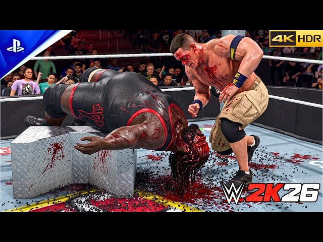 WWE 2K26 - John Cena vs. Mark Henry - Brutal Match: Raw | PS5™ Pro [4K HDR]