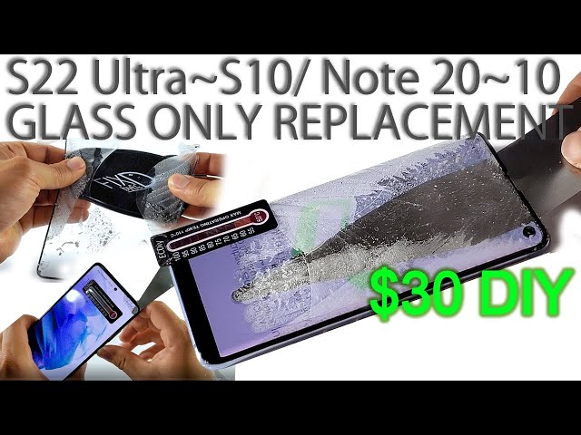 How to Replace Screen Glass Only on Galaxy S23/22/21/20/+/Ultra/Note Shown in 6 Mins/New DIY Method