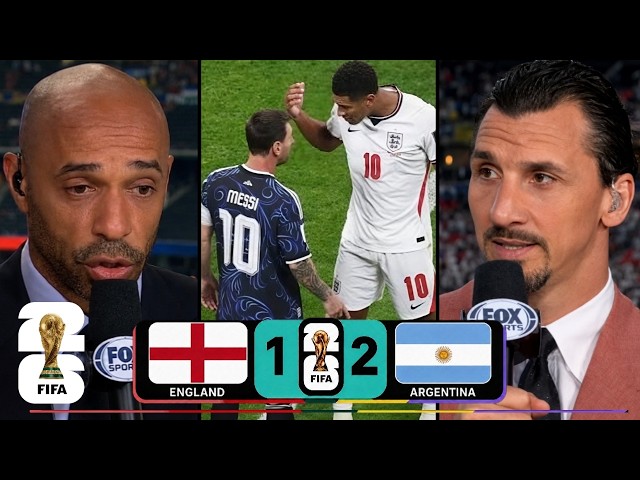 Messi Punished England for Their Disrespect! | England 1-2 Argentina | Zlatan & Thierry Henry REACT