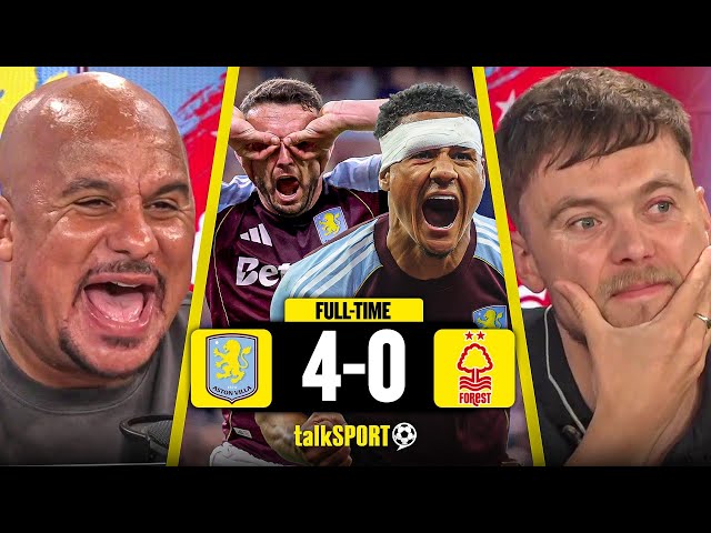 "¡TOMA UN POCO DE ESO!" ¡Reacción en directo de Gabby Agbonlahor tras la clasificación del Villa ...