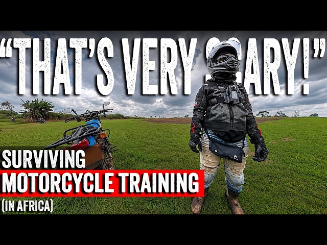 Short American Female Motorcycle Rider Tries African MSF Safety Course