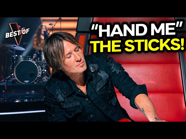 Keith Urban JUMPED On Her Drums After This Audition! | The Voice