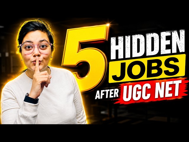 5 HIDDEN JOBS AFTER UGC NET 😱 NO ONE WILL TELL YOU | JRFAdda