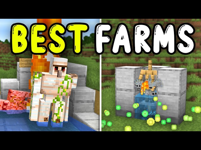 Top 5 BEST FARMS Minecraft Bedrock 26.1/1.21+!