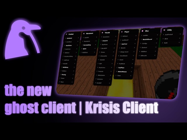 The new ghost client for minecraft 1.8.9? / ft.Krisis Client
