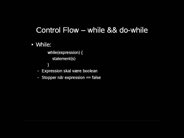 Lær at kode Java lektion 4 Basics