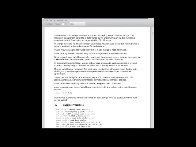 Mumps Programming Language Tutorial Part 1