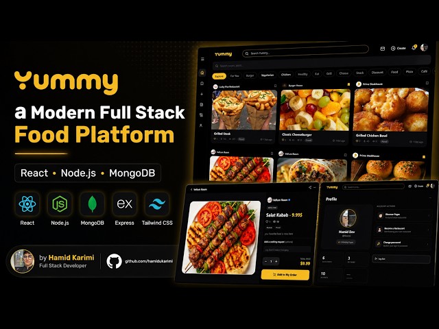 Yummy – Full Stack Food Service Platform | React, Node.js & MongoDB
