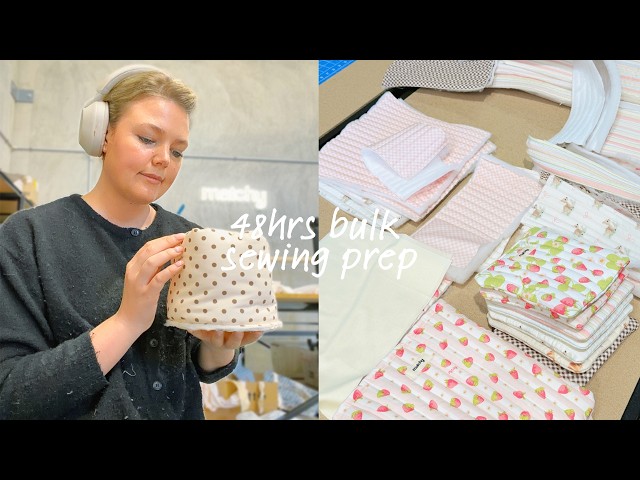 Turning my hobby into full time 🎀 Owner diaries, working on my processes + bulk sewing prep