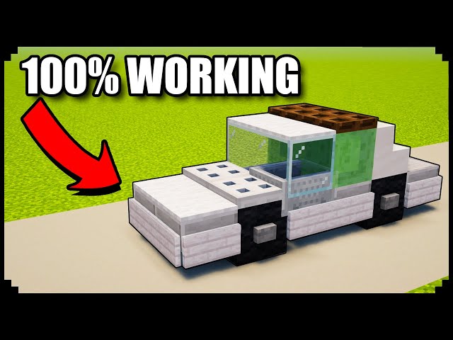 How to build a WORKING CAR in Minecraft