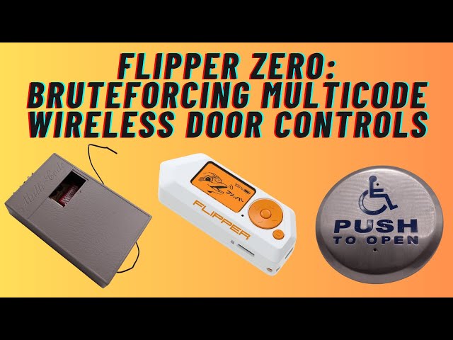 Flipper Zero: Bruteforcing Linear Multicode Wireless Door Controls