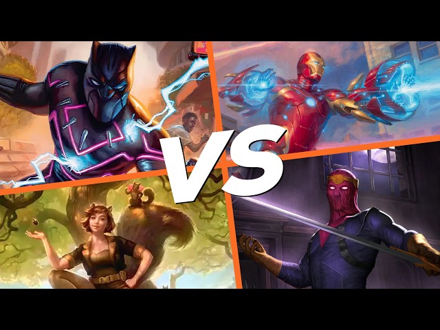 King T'Challa, Iron Man, Baron Zemo, Squirrel Girl | Marvel Commander Gameplay
