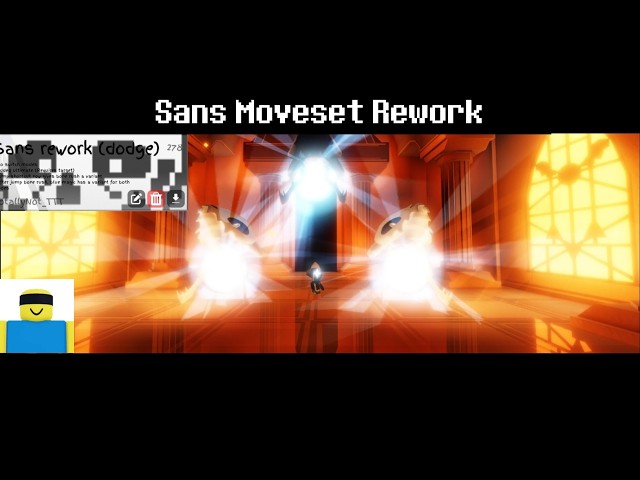 Undertale sans moveset Rework! JJS SKILL BUILDER