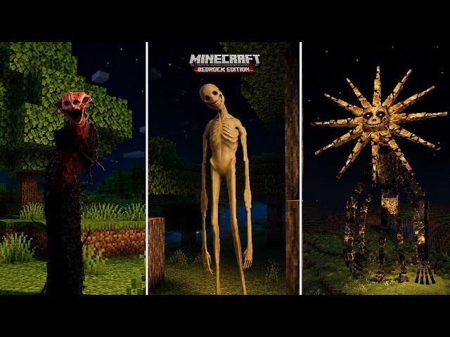 Top 10 Minecraft Horror Mods For BEDROCK/POCKET EDITION | Minecraft Horror Mods For Bedrock Edition