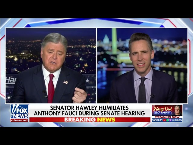 Fauci PLEADS THE FIFTH to BASIC Questions Asked by Senator Hawley | Hawley on The Sean Hannity Show