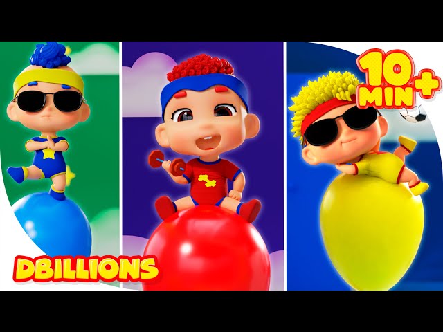 Pop the Balloons with DB Babies + More D Billions Nursery Rhymes