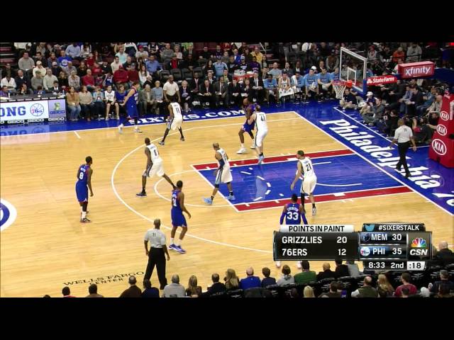 Henry Sims Highlights Grizzlies vs. 76ers 12.13.2014 - 12 Points, 5 Rebounds