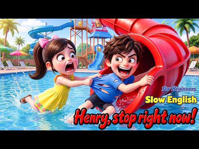 Henry Broke Every Water Park Rule... Then Something Unexpected Happened! | Slow English Listening