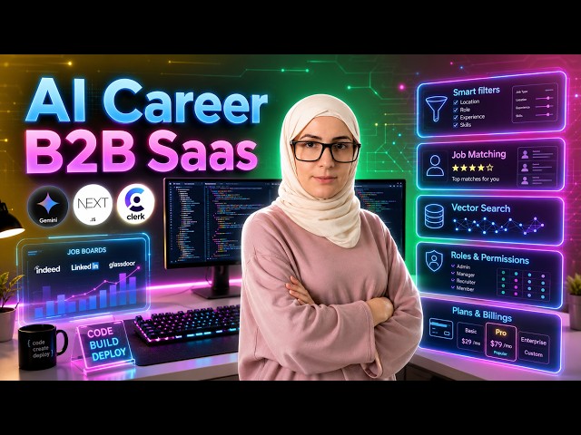 Vibe Code B2B AI Career SaaS App | Vector Search | Smart Filter | Next.js | Convex | Clerk