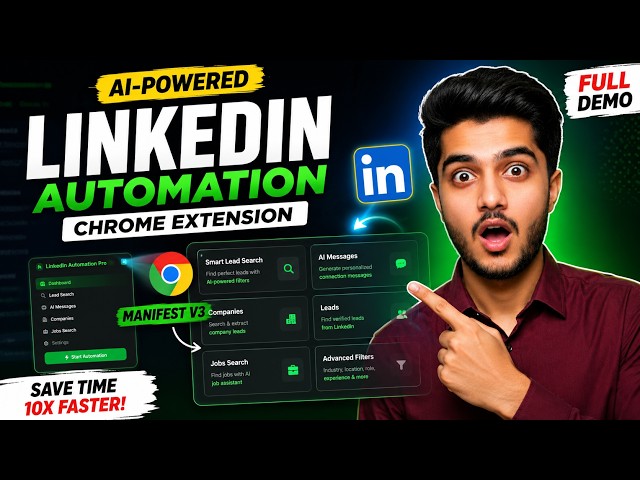 I Built an AI-Powered LinkedIn Automation Chrome Extension | Manifest V3 | JavaScript Project