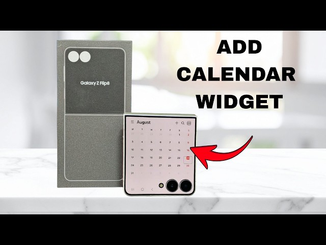 Samsung Galaxy Z Flip 8: How To Add  Calendar Widget On Cover Screen