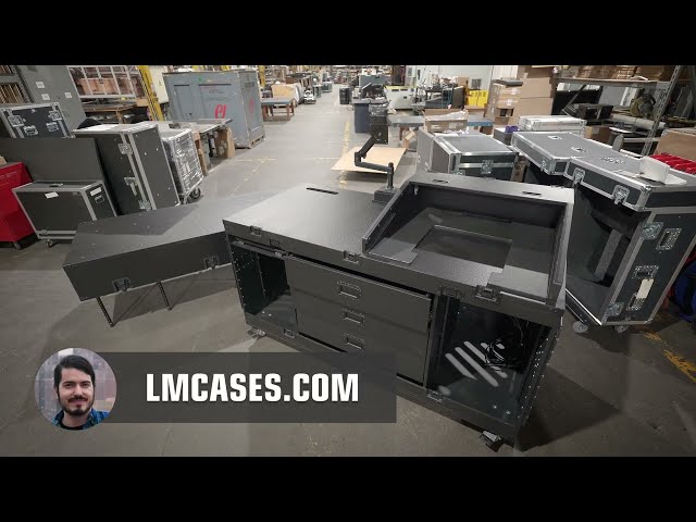 Portable Church FOH Workstation For Lighting Console & Behringer Wing | LM Cases