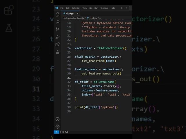 How do I compute  TF-IDF #python