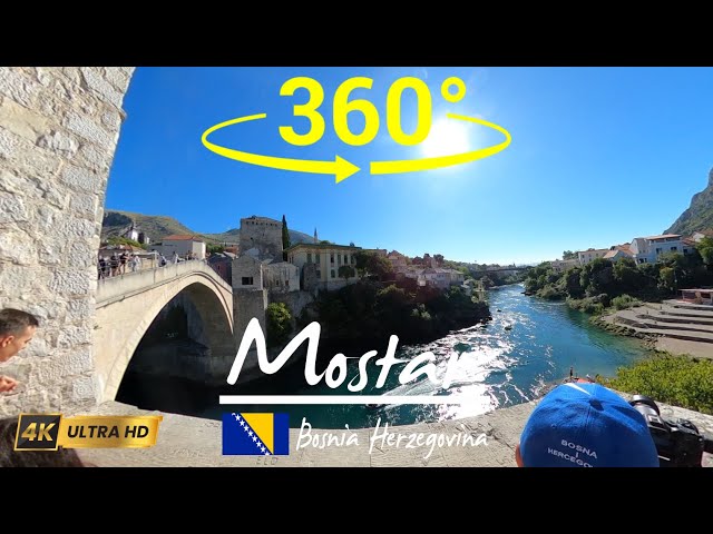 🇧🇦 Explore Mostar in 360 VR | Old Town, Stari Most & Hidden Gems | Bosnia Virtual Tour 4K