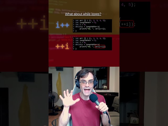 Does using i++ vs ++i matter in a while loop?