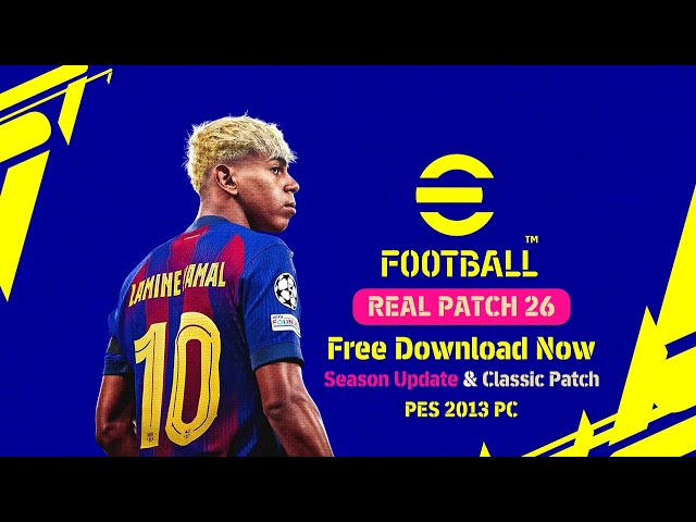 [Winter Transfer Update] PES 2013 Real Patch 26 | Season Update & Classic Patch (01 Feb 2026)