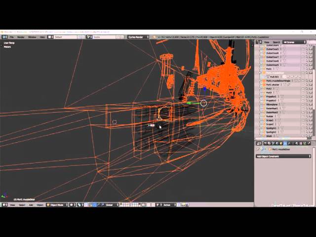 Cant figure out blender constraint for door on rails and rotating.