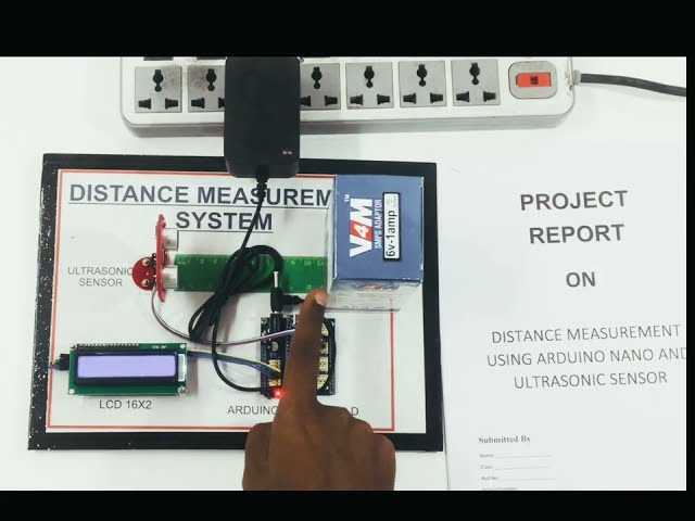 Distance Measurement System using Arduino Nano | Ultrasonic Sensor Project