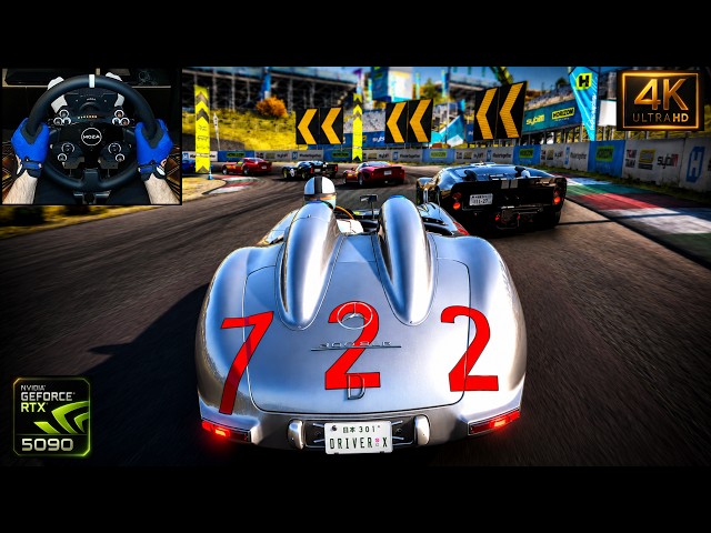 Mercedes-Benz 300 SLR | Soni Circuit 10-Lap Race | Forza Horizon 6 | MOZA R9 Steering Wheel | 4K