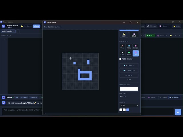 Code Canvas so far 