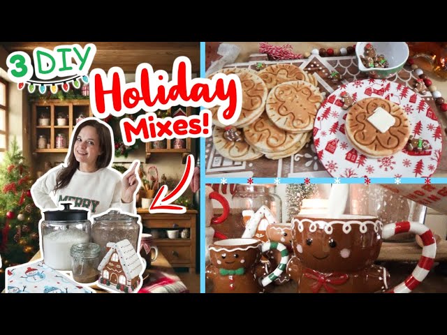 NEVER Buy Store Mixes Again! 🎄 3 Homemade Holiday Mixes 🎅Hot Cocoa, Waffles, & Gingerbread Spice