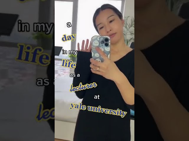 a day in my life as a lecturer at yale university