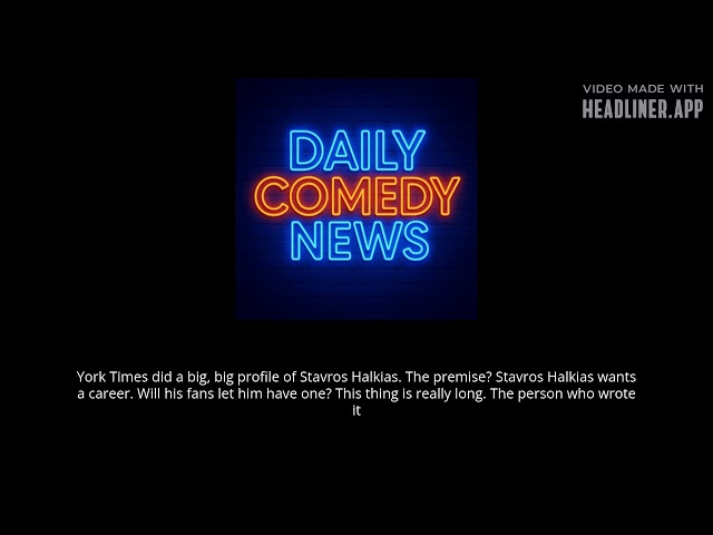 It's Stavvy's World and you're just living in it | Daily Comedy News with Johnny Mac