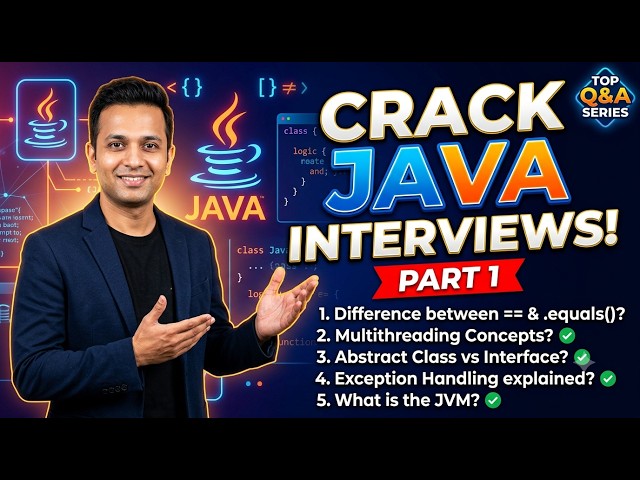 Java Interview Questions and Answers 2026 | Part 1: Core Java Basics