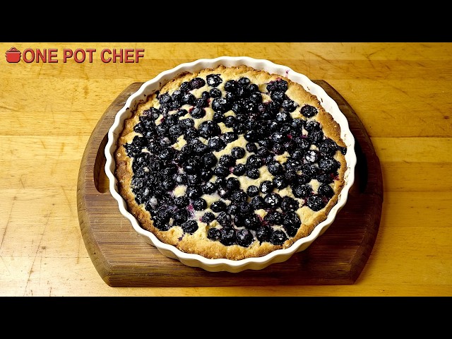 Finnish Style Blueberry Pie | One Pot Chef