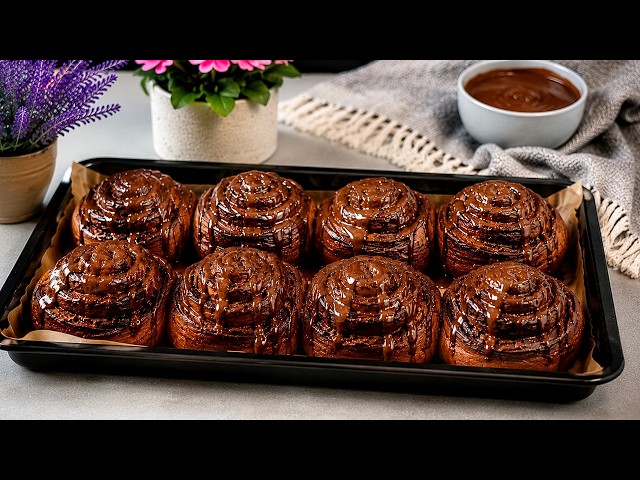 A brand-new method! Anyone can do this! Chocolate rolls – perfect with coffee