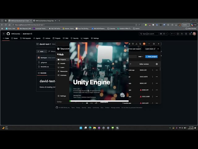Creating a Unity project with GitHub and Git LFS