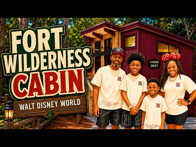FORT WILDERNESS RESORT VLOG! 🏕️ Split Stay, Golf Cart Rental, Cabin Check-In & Resort Tour