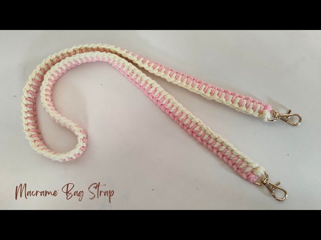 Macrame Bag Strap Tutorial for Beginners | Macrame Bag Belt Design