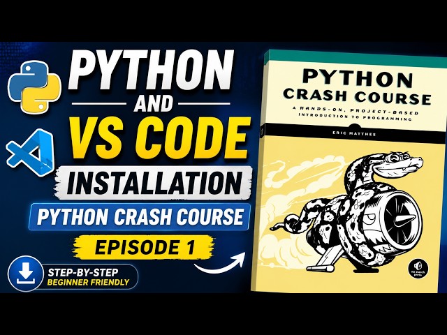 How to install Python & VS Code for Beginners Python Crash Course Ep1