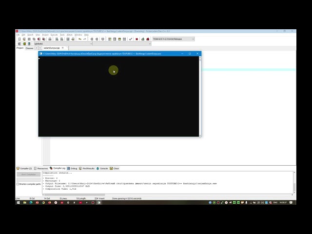 C++ sapak №2 salam dunya  string ulanmak