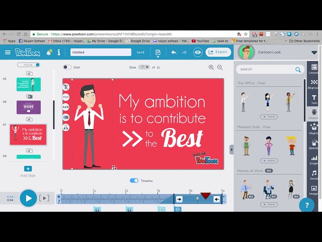 SS Powtoon Animated Portfolio Tutorial