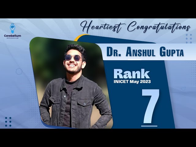 100% Honest Interview | Rank 7 Dr. Anshul May INICET 2023 | Cerebellum Academy | BTR Online